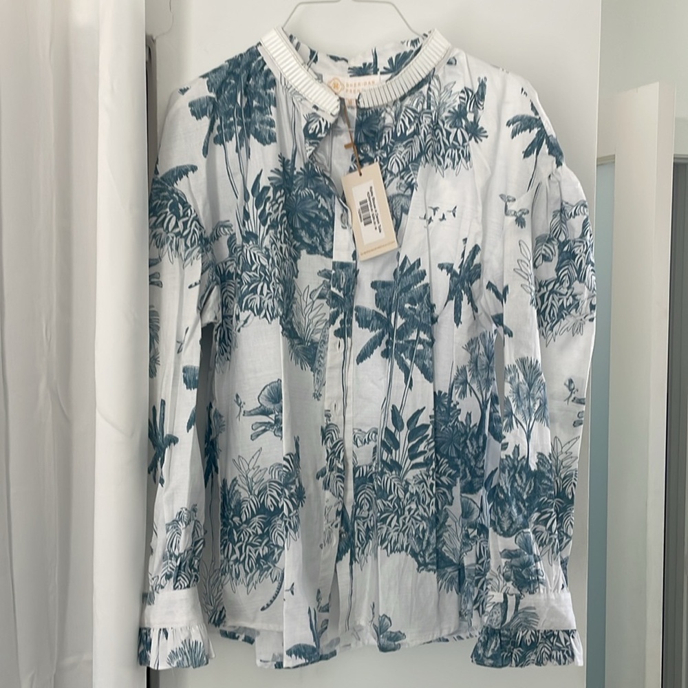 Ripley blouse in denim toile